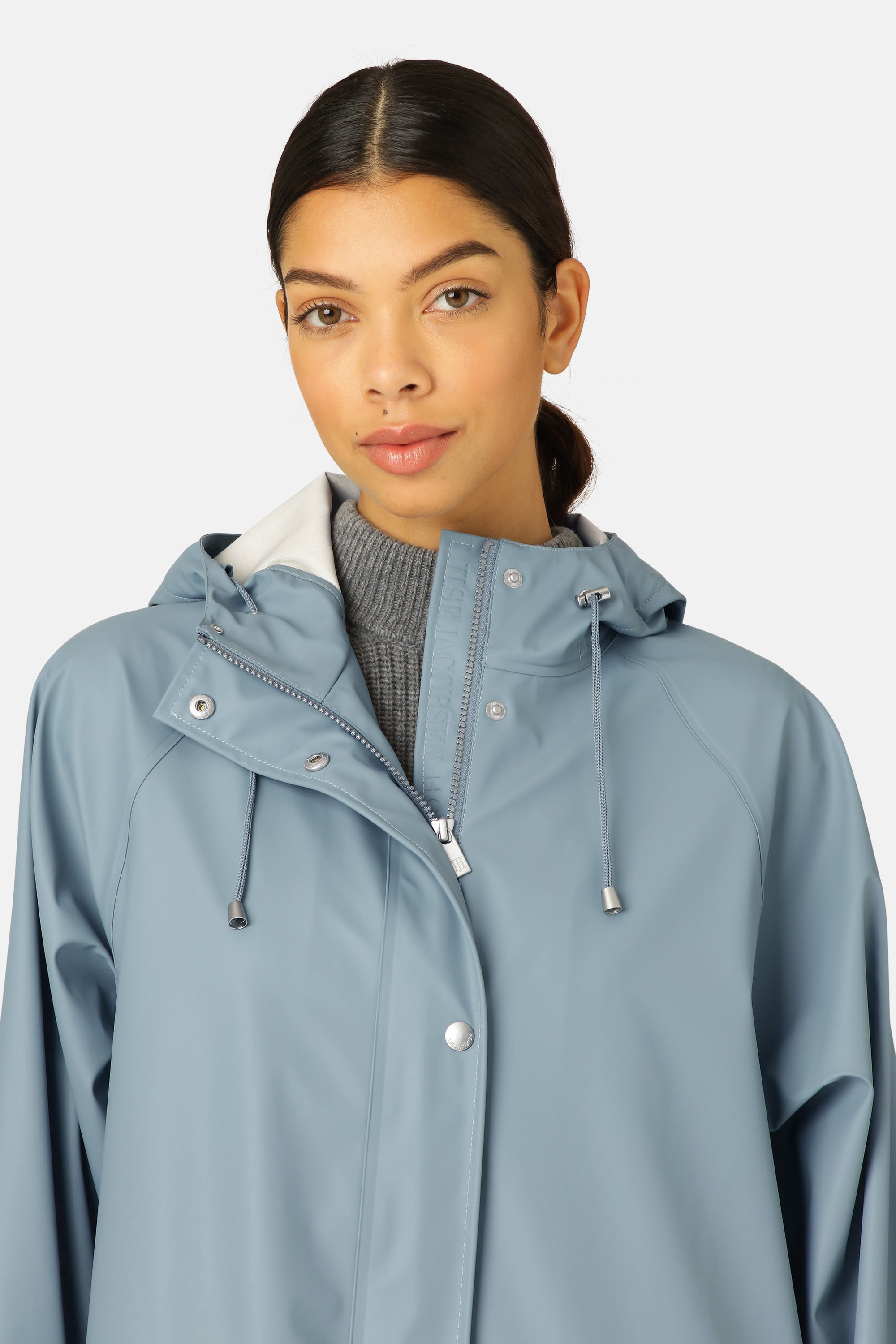 Ilse Jacobsen Hornbæk Rain Regenmantel Raincoat 698 Blue Cloud